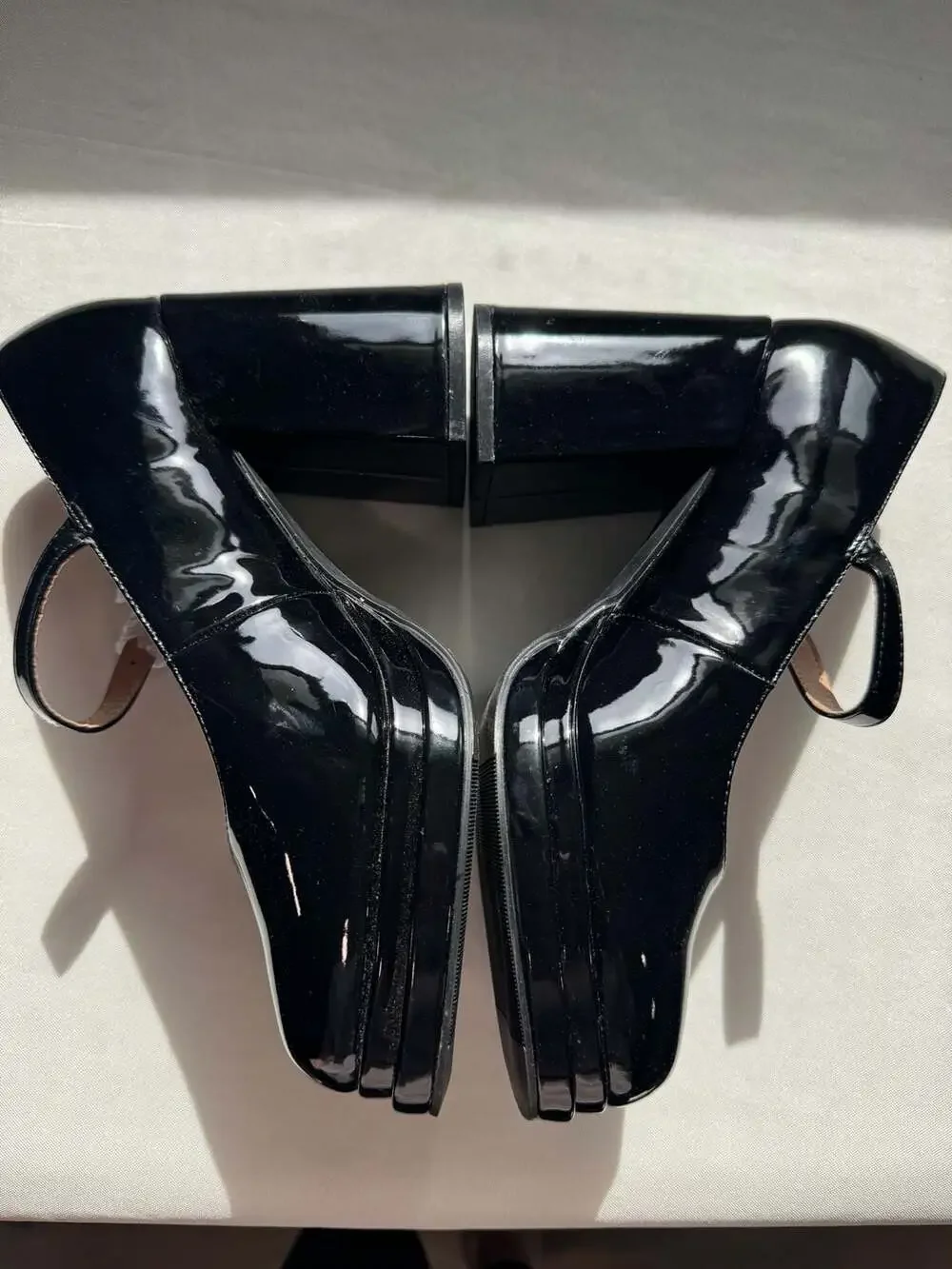 torrid Black Patent Mary Jane Block Heel Pumps